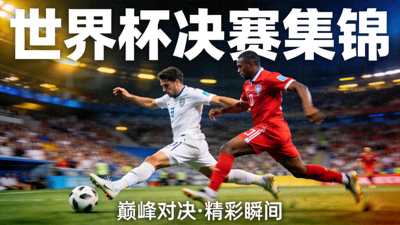 世界杯决赛集锦封面 - 决赛中球员激烈拼抢的瞬间